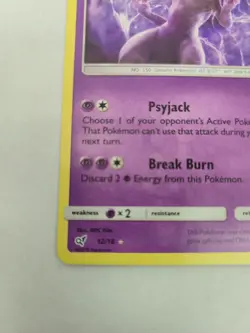Mewtwo 12/18 Holo - Detective Pikachu - Pokemon Card - Image 5