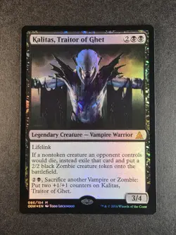 Kalitas, Traitor of Ghet Magic the Gathering Foil Oath of the Gatewatch 2016 - Image 1