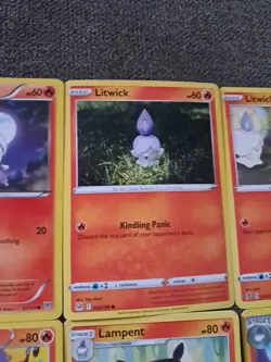 Pokemon TCG Litwick, Lampent And Chandelure 12 Card Lot - Image 4