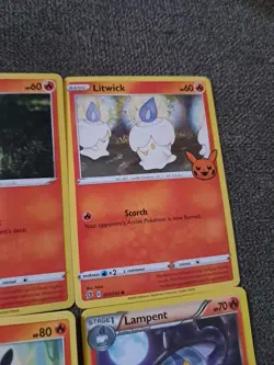 Pokemon TCG Litwick, Lampent And Chandelure 12 Card Lot - Image 5