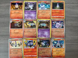Litwick Lampent Chandelure Pokemon Card Collection Lot Of 12 With Reverses/ Holo - Image 2