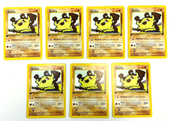 Mankey 61/82 1st Edition Team Rocket Non-Holo Pokemon Card Near Mint QTY (7) - Image 1