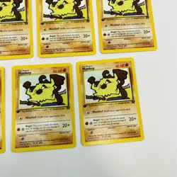 Mankey 61/82 1st Edition Team Rocket Non-Holo Pokemon Card Near Mint QTY (7) - Image 5