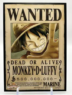 ONE PIECE WANTED POSTER Bromide Card Monkey D Luffy Mugiwara Store From Japan - Image 1