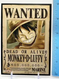ONE PIECE WANTED POSTER Bromide Card Monkey D Luffy Mugiwara Store From Japan - Image 2
