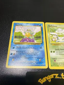 Charmander Squirtle Bulbasaur - Base Set Starters Pokemon Card Lot Of 3 - Image 2