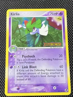 Kirlia 32/101 Dragon Frontiers Reverse Holo Pokemon Card NM - Image 1