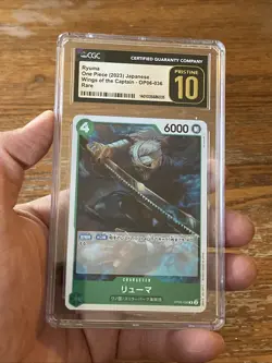 Ryuma OP06-036 R Rare Wings Of The Captain One Piece Card Game Graded CGC 10 - Image 2