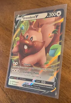 POKEMON CARD TCG - SHINING FATES - GREEDENT V 053/072 - ULTRA RARE - Image 3