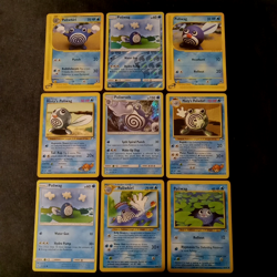 Pokemon TCG 9 Card Lot Poliwag Poliwhirl Poliwrath Holo Reverse Expedition Gym - Image 2