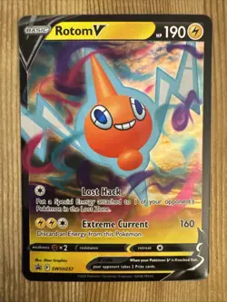 Rotom V SWSH257 SWSH: Sword & Shield Promo Cards Holo Pokemon NM - Image 1