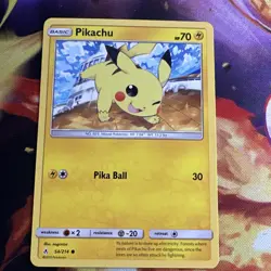 Pikachu 54/214 Non Holo SM - Unbroken Bonds - Pokemon Card - NM - Image 1