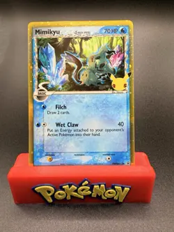 Pokemon TCG Mimikyu SWSH136 Holo Rare Promo Card Celebrations Collection NM - Image 1