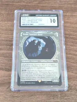 FRODO SAURON'S BANE Showcase Foil Lord of the Rings MTG CGC 10 (Very Low Pop!) - Image 1