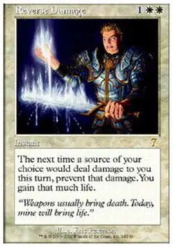 Reverse Damage - Foil 7th Edition Lightly Played, English - MTG - Image 1