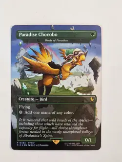 Paradise Chocobo - Birds of Paradise P0483 Foil (Borderless) Final Fantasy MTG - Image 1