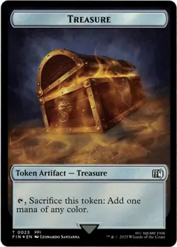 Hero (0008) / Treasure Double-Sided Token (Foil) - Final Fantasy - MTG - Image 2