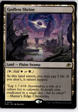 MTG #0254 Godless Shrine Edge Of Eternities (EOE) - Image 1