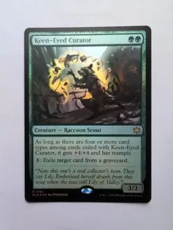 MTG KEEN-Eyed Curator (BLB) Bloomburrow Foil Rare 181 - Image 1