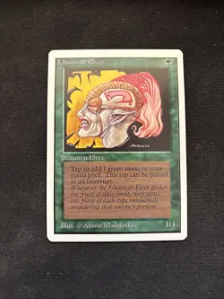 Llanowar Elves Unlimited Edition Mtg NM3 - Image 1