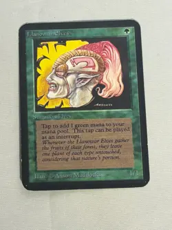 MTG Llanowar Elves Alpha Magic the Gathering - Image 1