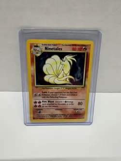Pokemon TCG Ninetales Holo Rare Unlimited 12/102 Base Set - Image 1