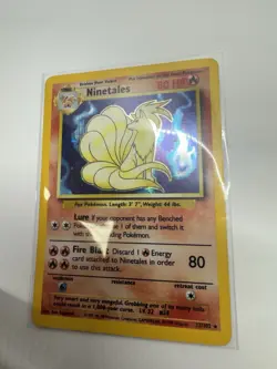 Pokemon TCG Ninetales Holo Rare Unlimited 12/102 Base Set - Image 4