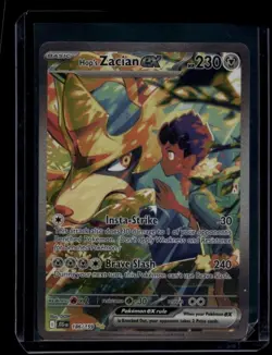 Pokemon TCG Hop's Zacian ex 186/159 Journey Together Special Illustration NM - Image 1