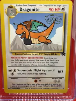 Dragonite Pokemon (1999) Black Star Promo - 5 Mewtwo Strikes Back CGC MINT 9 - Image 2