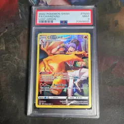 2022 POKEMON SWORD & SHIELD LOST ORIGIN #TG03 FULL ART/CHARIZARD PSA 9 - Image 1
