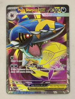 Pokemon Mega Sharpedo Ex 113/094 Phantasmal Flames Ultra Rare TCG - NM/Mint - Image 1
