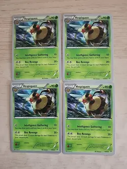 4) Pokemon TCG Vespiquen 10/98 2016 World Championships - Image 1
