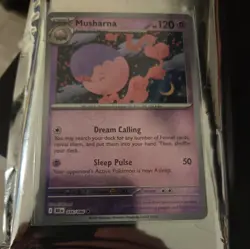 MASTER BALL Musharna Holo 036/086 Pokemon TCG Black Bolt NM 2025 - Image 1