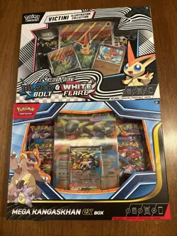 2 Boxes! Pokemon Unova Victini Illustration Collection & Mega Kangaskhan ex Box - Image 1