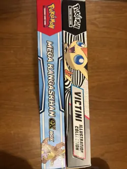 2 Boxes! Pokemon Unova Victini Illustration Collection & Mega Kangaskhan ex Box - Image 5