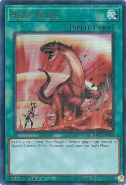 1x Heat Wave (UR) - 1st Edition NM Eng YuGiOh - Quarter Century Bonanza - Image 1