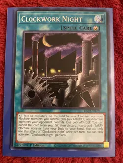 Yu-Gi-Oh! Clockwork Night RA03-EN071 Secret Rare 1st Edition Near Mint English - Image 1