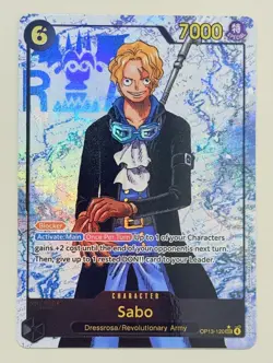 One Piece TCG Sabo SEC Alternate Alt Art (Parallel) OP13-120 - NM - English - Image 1