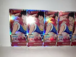 Monkey.D.Luffy OP01-024 One Piece TCG SR NM SR English x5 (Playset) ROMANCE DAWN - Image 2