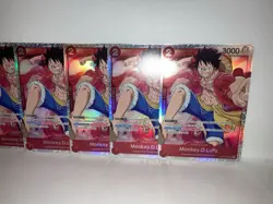 Monkey.D.Luffy OP01-024 One Piece TCG SR NM SR English x5 (Playset) ROMANCE DAWN - Image 3
