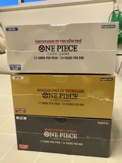 1x One Piece OP-04, 1x OP-05, 1x OP-06 ENGLISH Booster Box Sealed -3 boxes total - Image 2