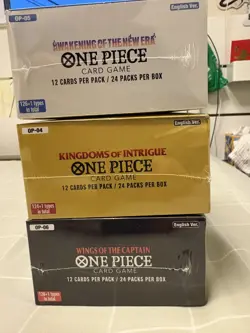 1x One Piece OP-04, 1x OP-05, 1x OP-06 ENGLISH Booster Box Sealed -3 boxes total - Image 5
