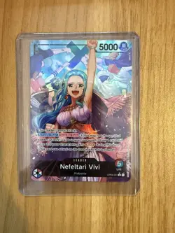 One Piece Nefeltari Vivi OP04-001 Kingdoms of Intrigue Alt Art Leader - Image 1