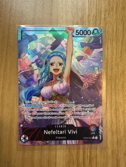 One Piece Nefeltari Vivi OP04-001 Kingdoms of Intrigue Alt Art Leader - Image 3