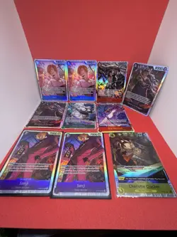 One Piece TCG Lot 29 All SR Mixed Color Boa Hancock Sanji Law Dragon English NM - Image 4