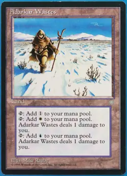 Adarkar Wastes Ice Age NM Land Rare MAGIC GATHERING CARD (ID# 509718) ABUGames - Image 1