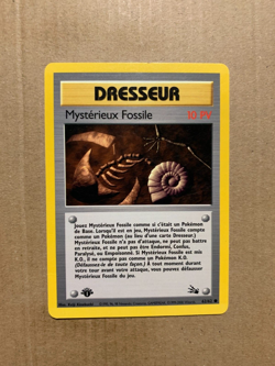 1st Edition FRENCH Mysterious Fossil 62/62 Fossil Set - Common Pokemon Card - HP - Image 1