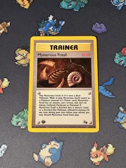 Pokemon Cards Mysterious Fossil 62/62 Fossil FIRST EDITION WOTC - (NM) - Image 1