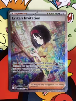 Pokemon TCG SV Scarlet & Violet 151 Erika's Invitation Card #203/165 - Image 1