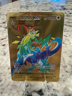 Pokemon 10000point Metal Card Arceus VMAX Golden Card - real metal material - Image 1